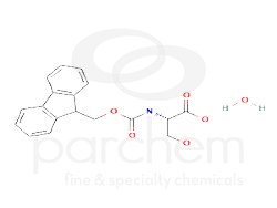 312496 312496_-s-2--9h-fluoren-9-yl-methoxy-carbonyl-amino-3-hydroxypropanoic-acid-hydrate.png chemical structure