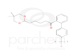 245081 5-(5,5-dimethyl-1,3-dioxan-2-yl)-2'-[(4-trifluoromethyl)phenyl]valerophenone chemical structure