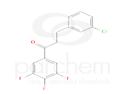 497774 1-(4-chlorophenyl)-3-(3,4,5-trifluorophenyl)propan-1-one chemical structure