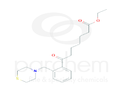 760012 ethyl 7-oxo-7-[4-(thiomorpholinomethyl)phenyl]heptanoate chemical structure