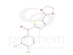 954911 [4-chloro-3-(methanesulfonyl)phenyl](4-chlorophenyl)methanone chemical structure