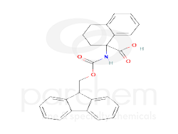 576290 1-(9h-fluoren-9-ylmethoxycarbonylamino)-1,2,3,4-tetrahydro-naphthalene-1-carboxylic acid chemical structure