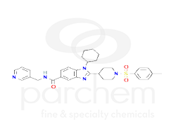 690743 1-cyclohexyl-n-(pyridin-3-ylmethyl)-2-(1-tosylpiperidin-4-yl)-1h-benzo[d]imidazole-5-carboxamide chemical structure