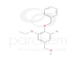 809679 benzene, 5-(bromomethyl)-1,2-dimethoxy-3-(phenylmethoxy)- chemical structure