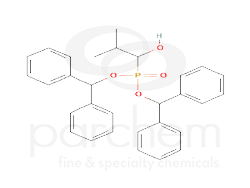 895890 bis(diphenylmethyl) (1-hydroxy-2-methylpropyl)phosphonate chemical structure