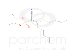 919459 diethyl {2,2-bis[(but-2-en-1-yl)sulfanyl]-1-cyanoethenyl}phosphonate chemical structure