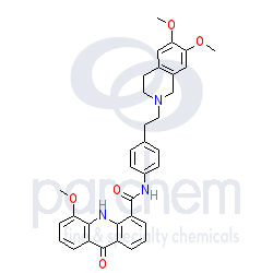 elacridar distributor cas: 143664-11-3 c34h33n3o5 chemical structure