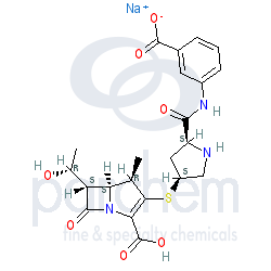 ertapenem sodium distributor cas: 153773-82-1 c22-h25-n3-o7-s.na chemical structure