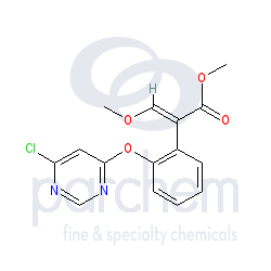 methyl (e)-2-[2-(6-chloropyrimidin-4-yloxy)phenyl]-3-methoxyacrylate distributor cas: 131860-97-4 c15h13cln2o4 chemical structure