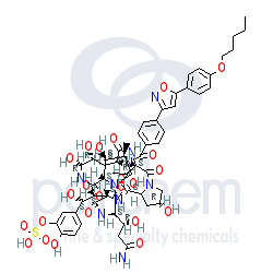 micafungin distributor cas: 235114-32-6 c56h71n9o23 chemical structure