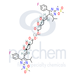 rosuvastatin calcium distributor cas: 147098-20-2 2(c22h27fn3o6s).ca;c44h54caf2n6o12s2 chemical structure
