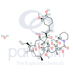 tacrolimus monohydrate distributor cas: 109581-93-3 c44h69no12.h2o chemical structure