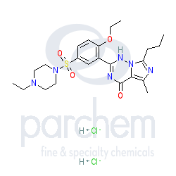 vardenafil hydrochloride distributor cas: 224785-91-5 c23-h32-n6-o4-s.cl-h chemical structure