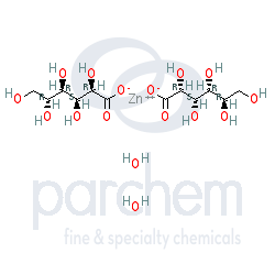 zinc gluconate dihydrate distributor cas: 4468-02-4 c12h22zno14.2h20 chemical structure