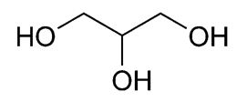 Glycerin molecular structure