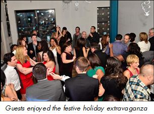 Guests enjoyed the lively atmosphere at the holiday extravaganza