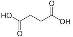 Succinic Acid molecular structure